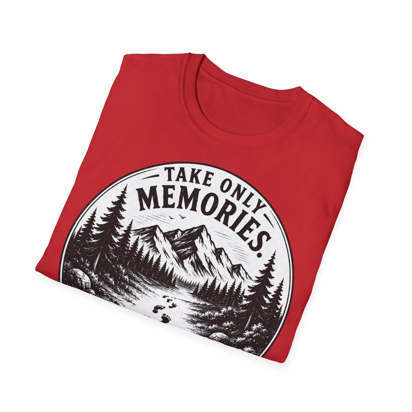 T-Shirt — Take Only Memories, Leave Only Footprints Mountain Hiking Tee