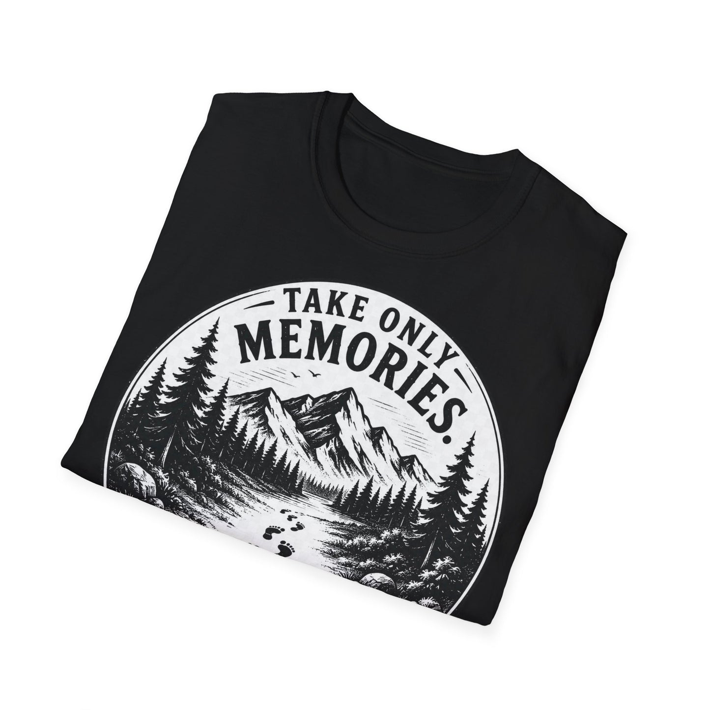 T-Shirt — Take Only Memories, Leave Only Footprints Mountain Hiking Tee