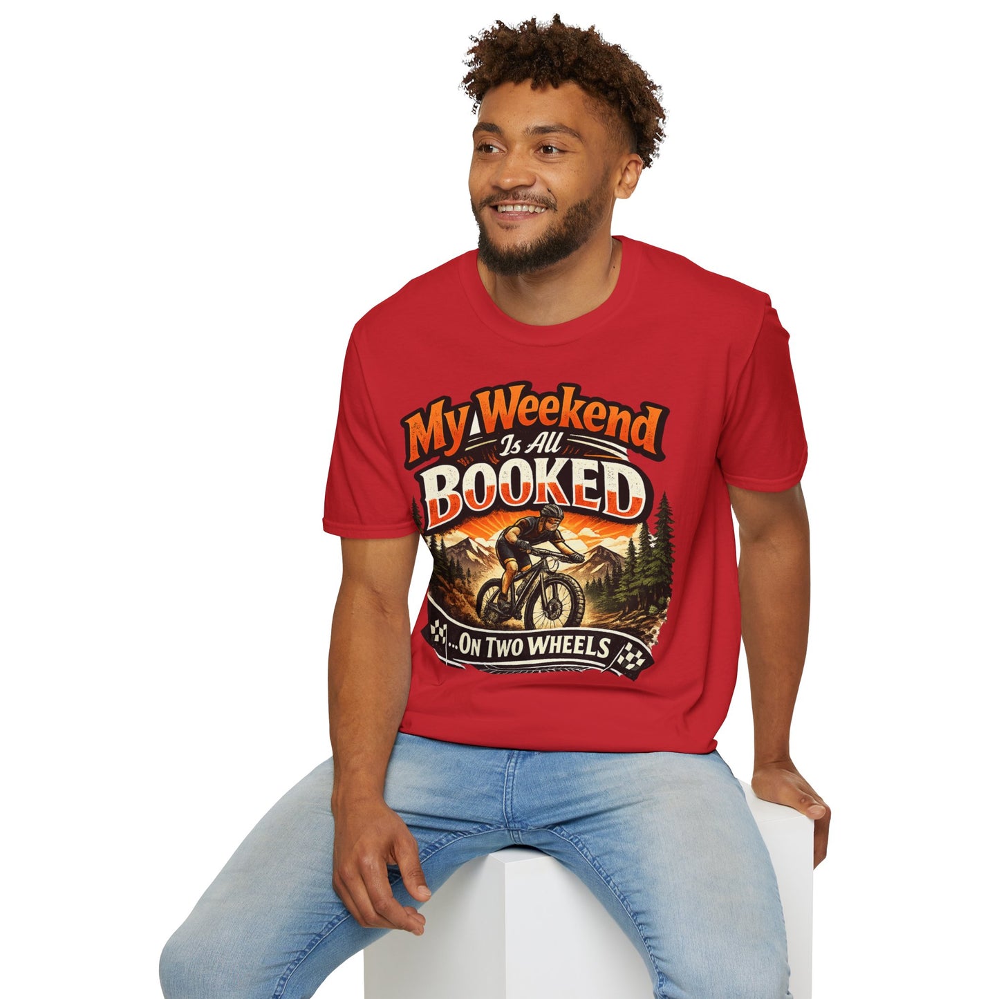 My Weekend Is Booked On Two Wheels - Funny Cycling T-Shirt | Bike Lover Gift