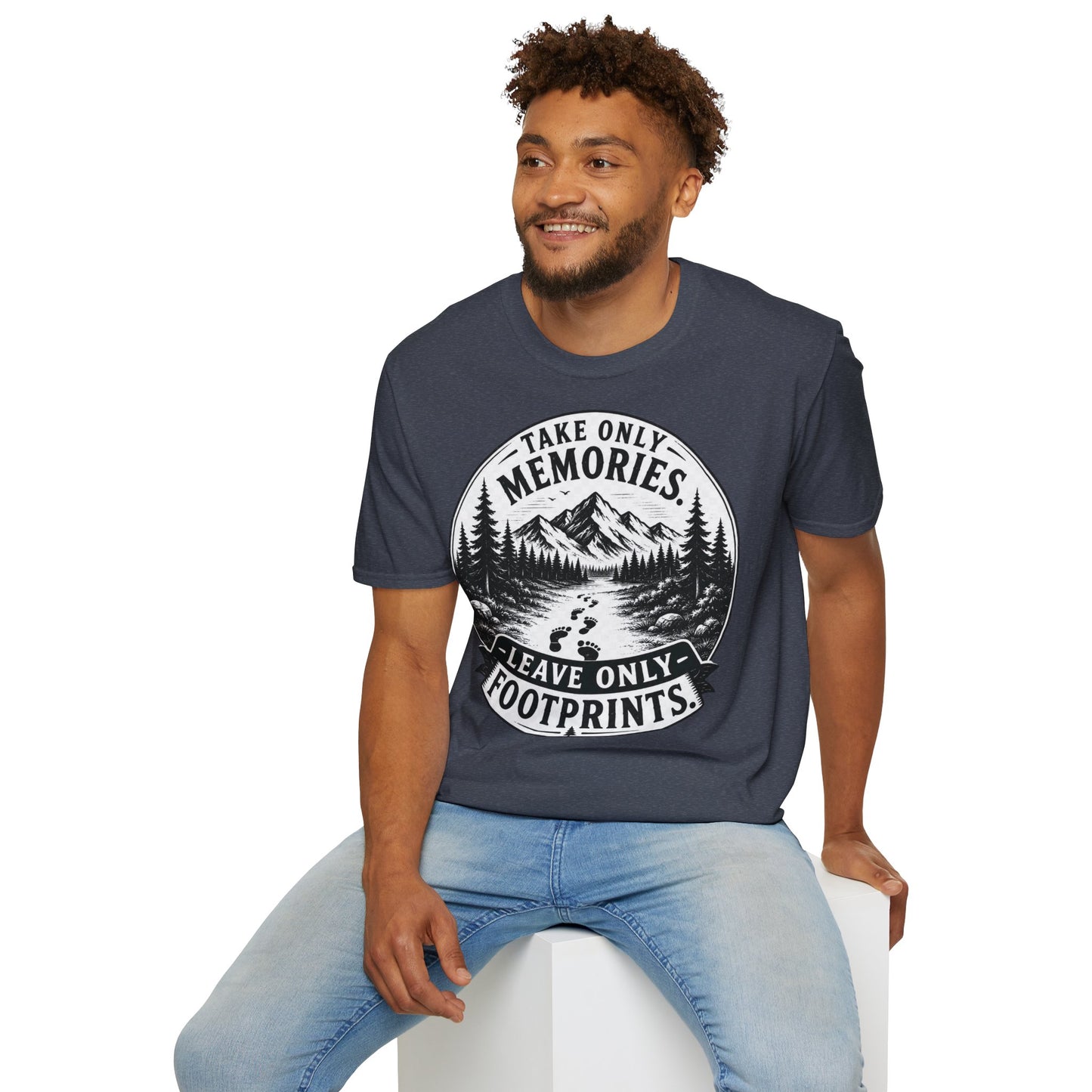 T-Shirt — Take Only Memories, Leave Only Footprints Mountain Hiking Tee