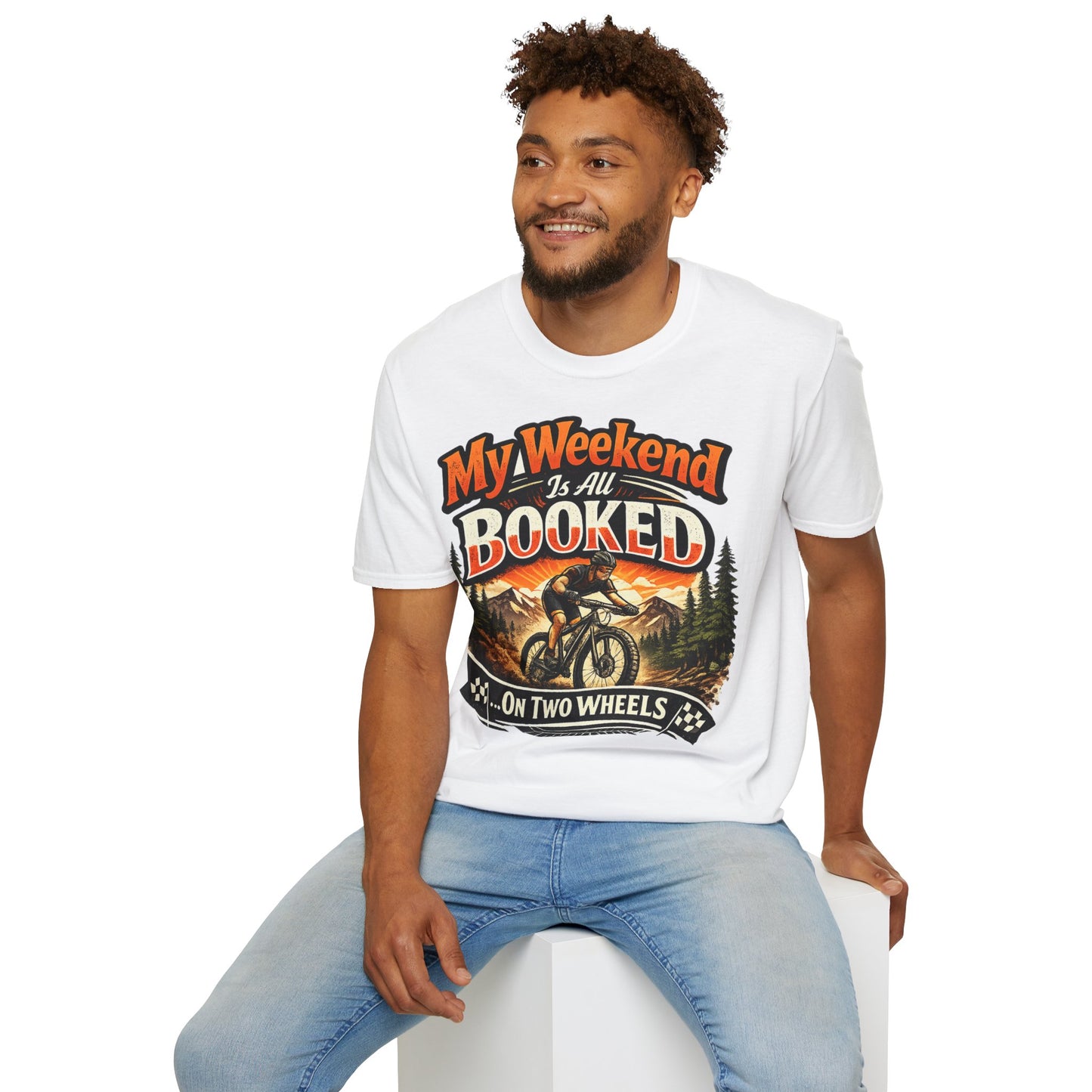 My Weekend Is Booked On Two Wheels - Funny Cycling T-Shirt | Bike Lover Gift