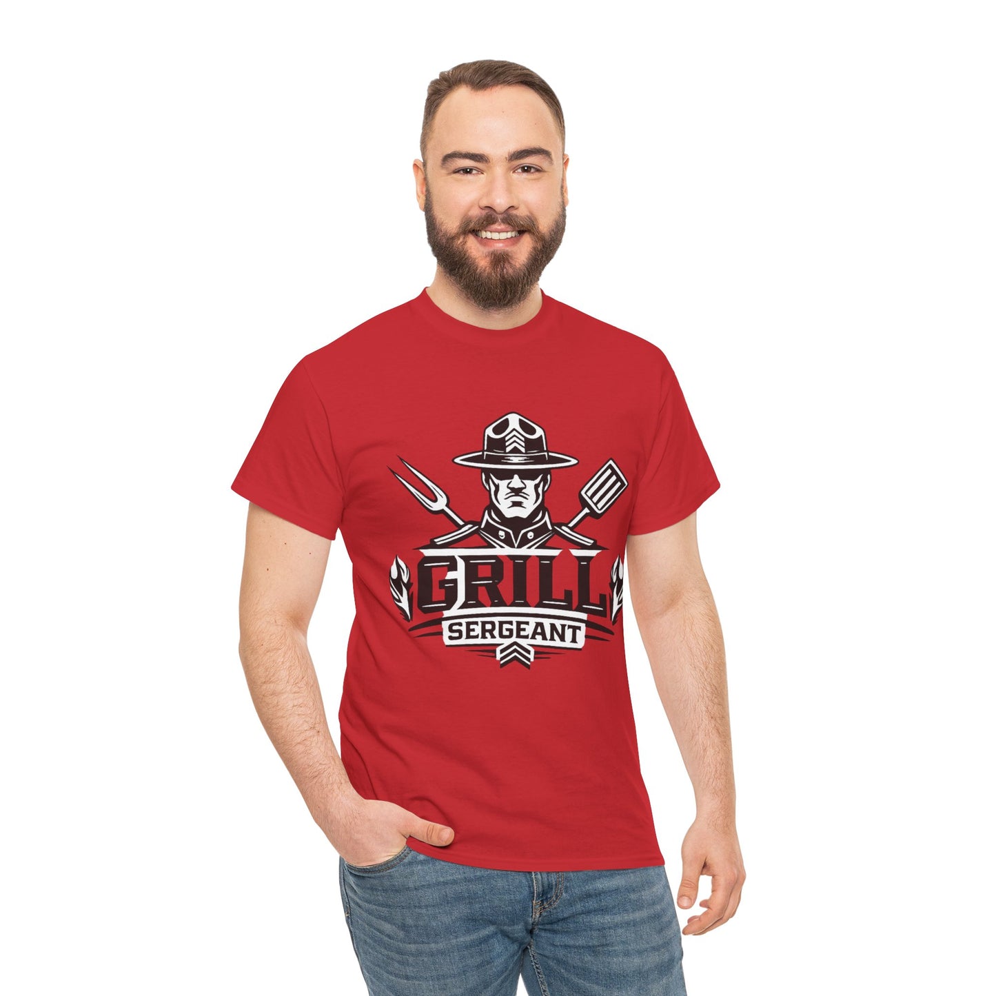 Grill Sergeant— Funny BBQ T-Shirt | Gift for Grill Masters & Dad