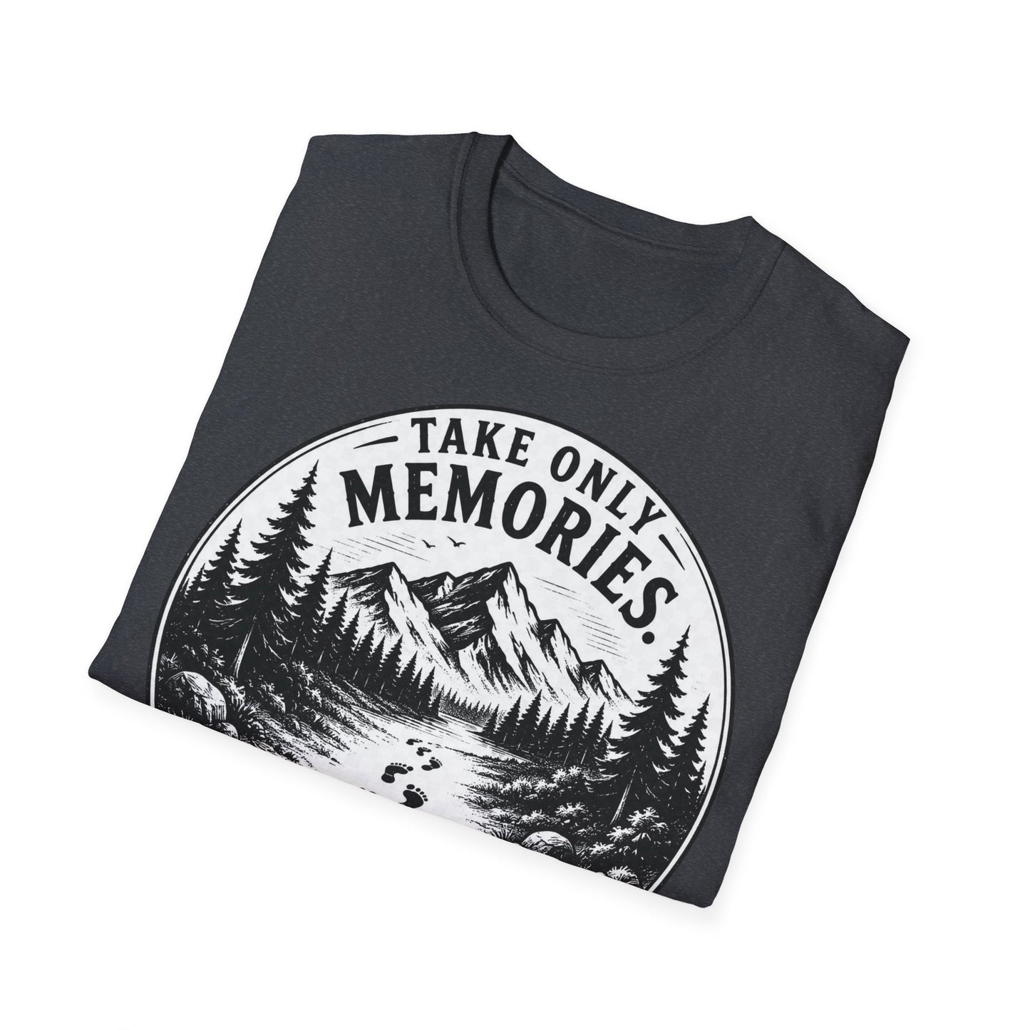 T-Shirt — Take Only Memories, Leave Only Footprints Mountain Hiking Tee