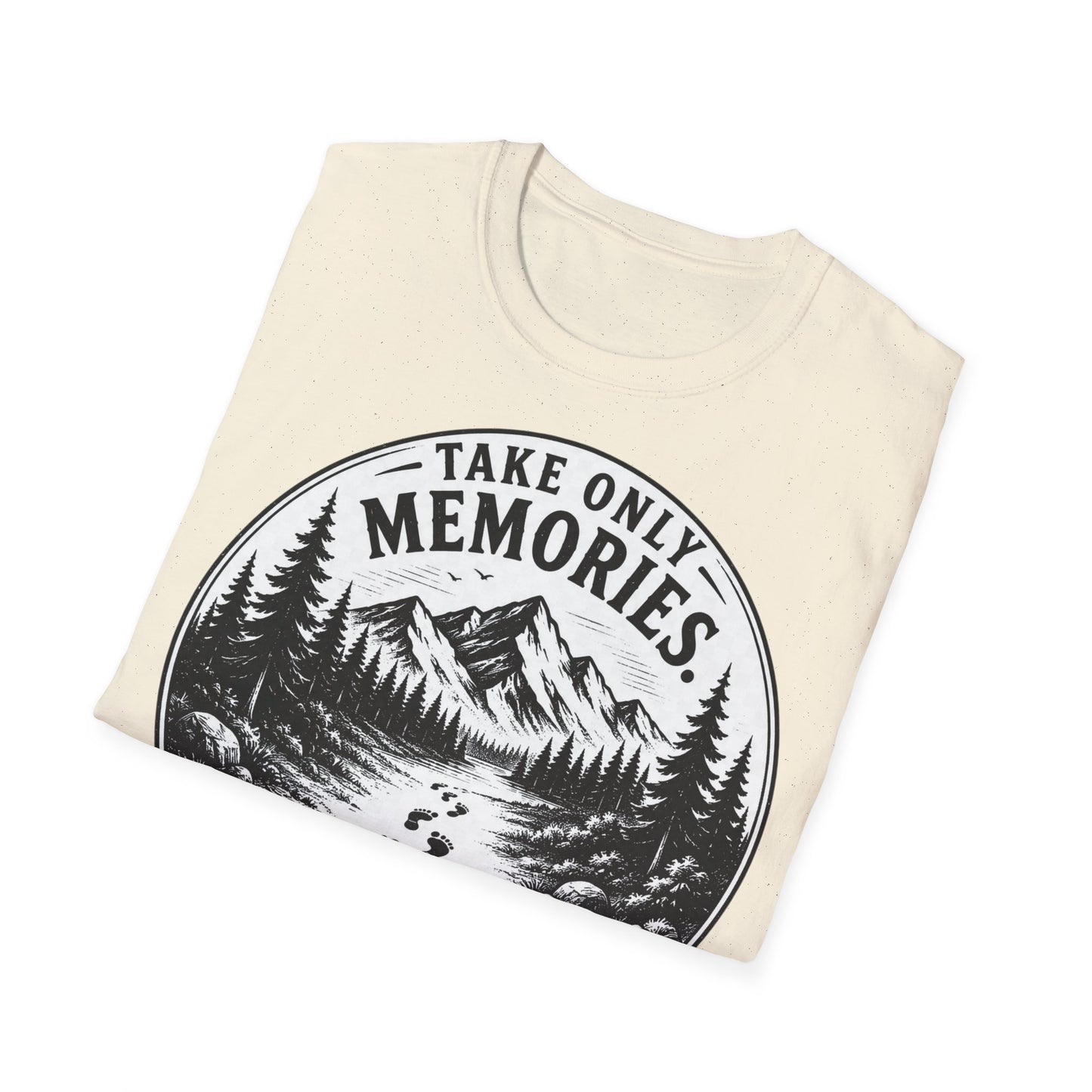 T-Shirt — Take Only Memories, Leave Only Footprints Mountain Hiking Tee