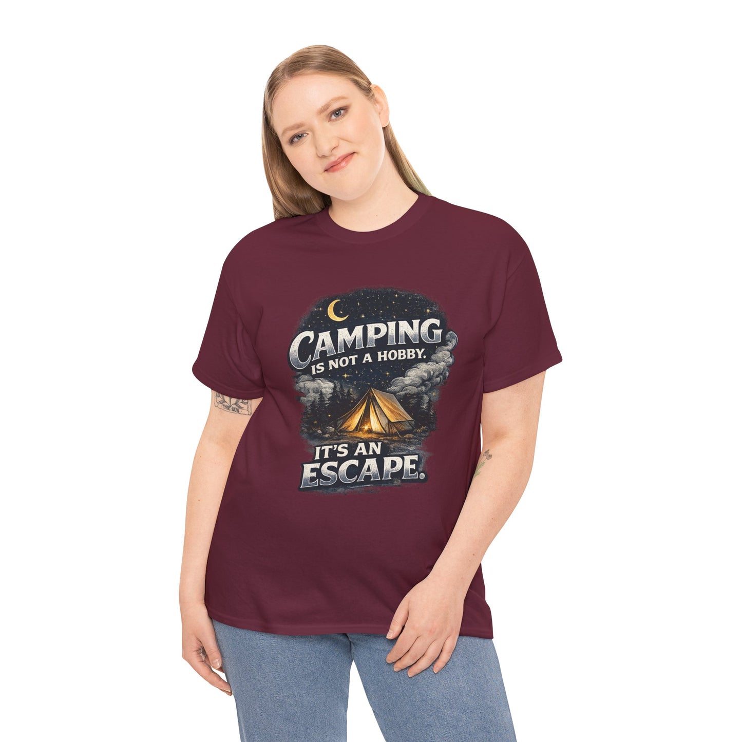 Camping Is Not A Hobby Tee – Outdoor Adventure Tent Escape T-Shirt