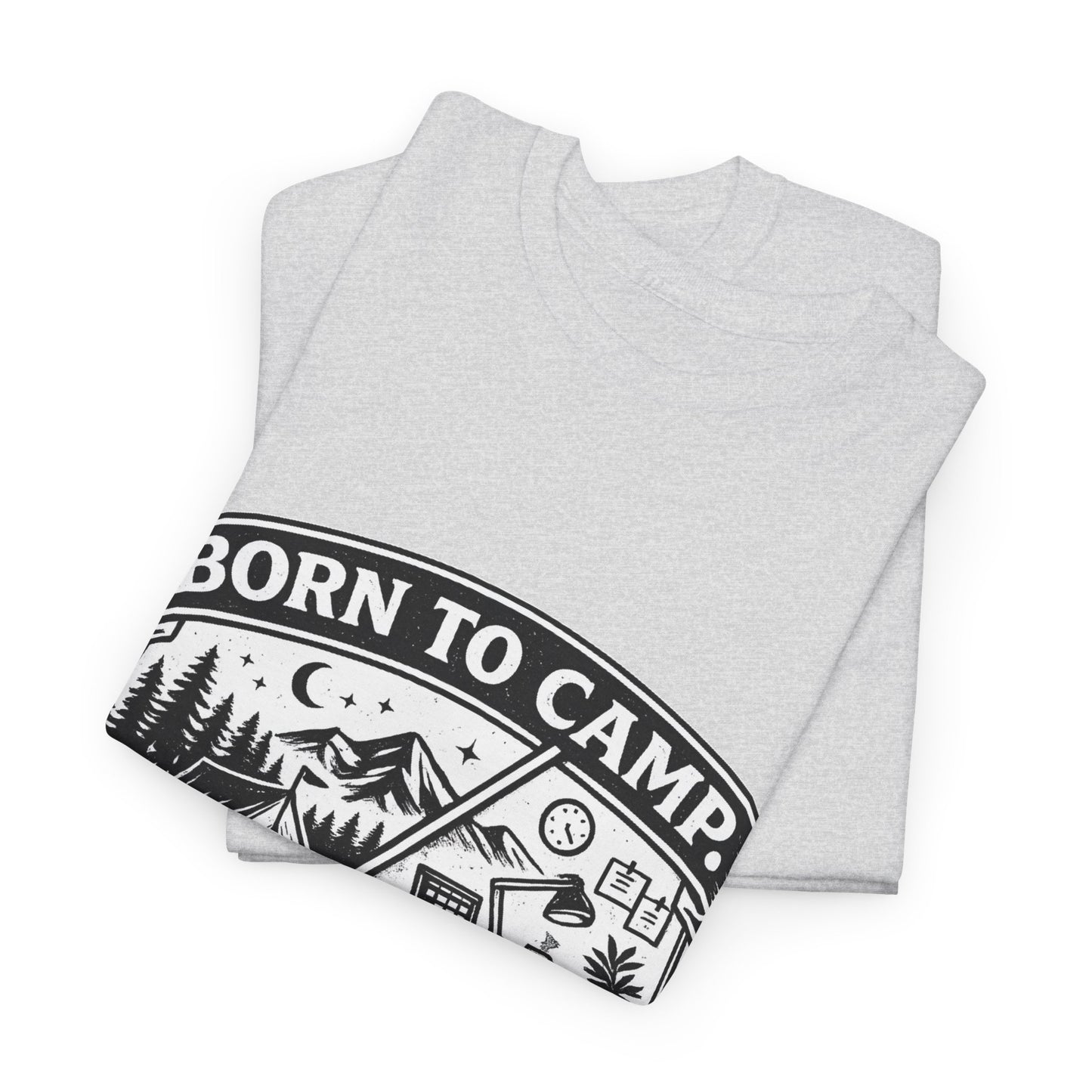 Born to Camp Badge T-Shirt — Camping Graphic Tee