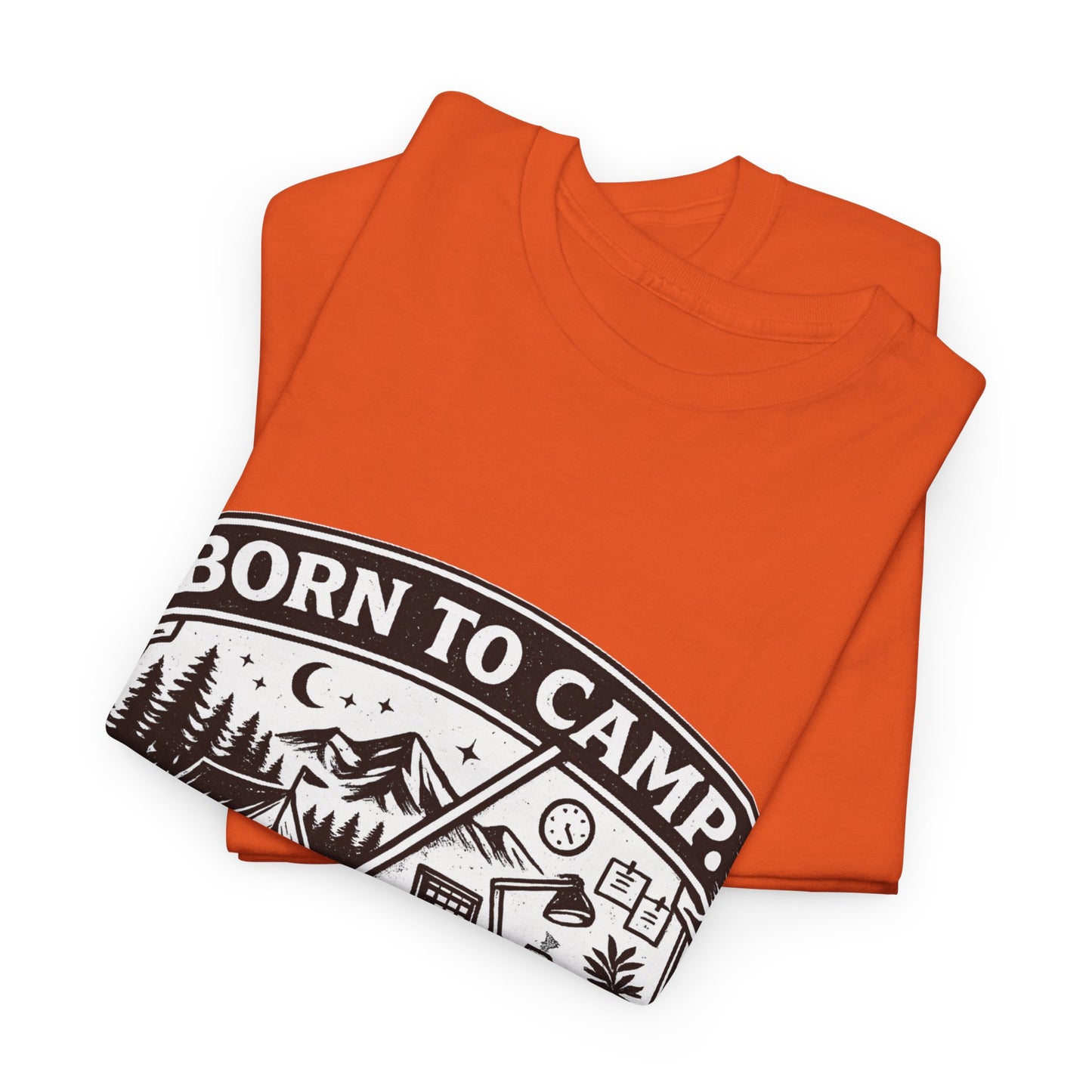 Born to Camp Badge T-Shirt — Camping Graphic Tee
