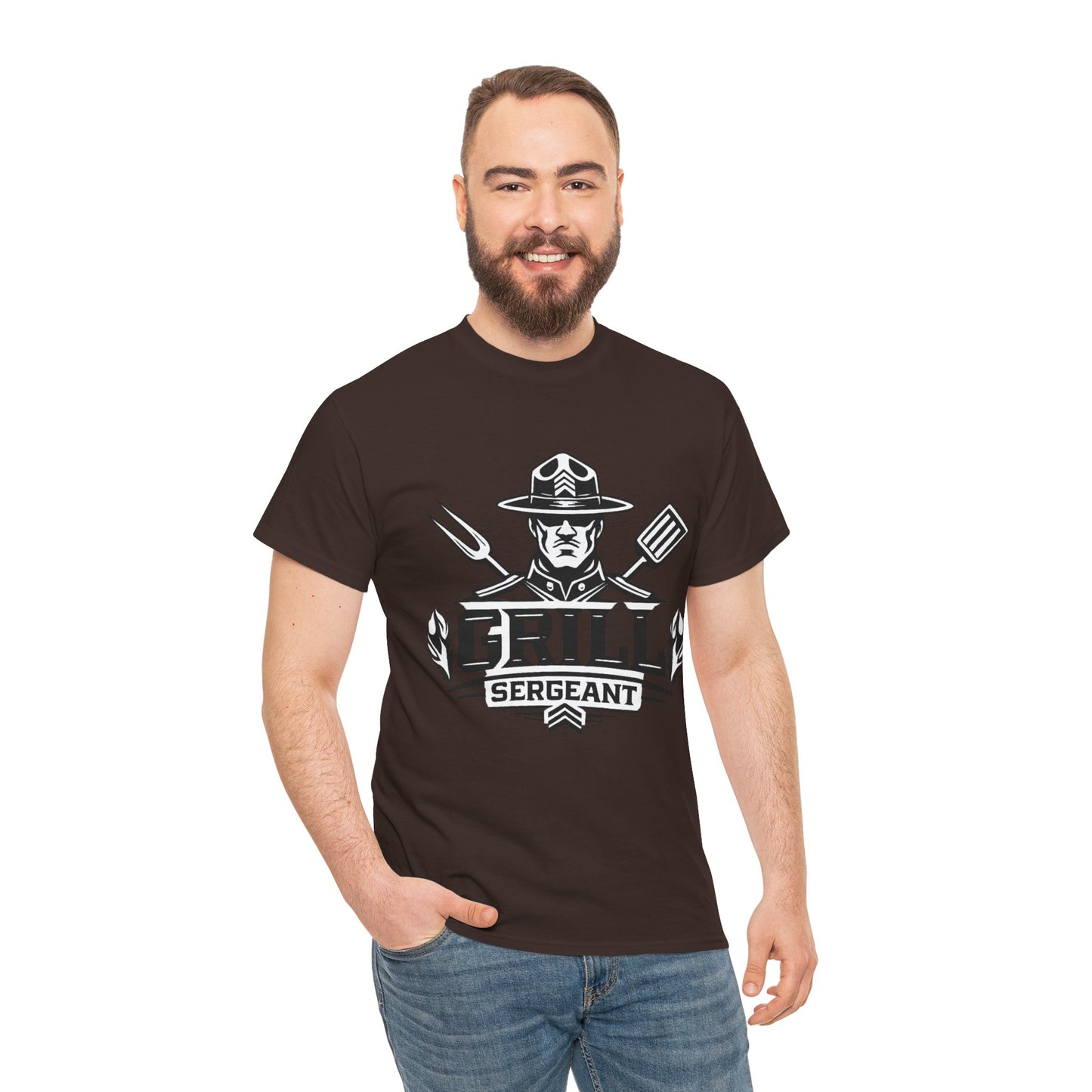 Grill Sergeant— Funny BBQ T-Shirt | Gift for Grill Masters & Dad