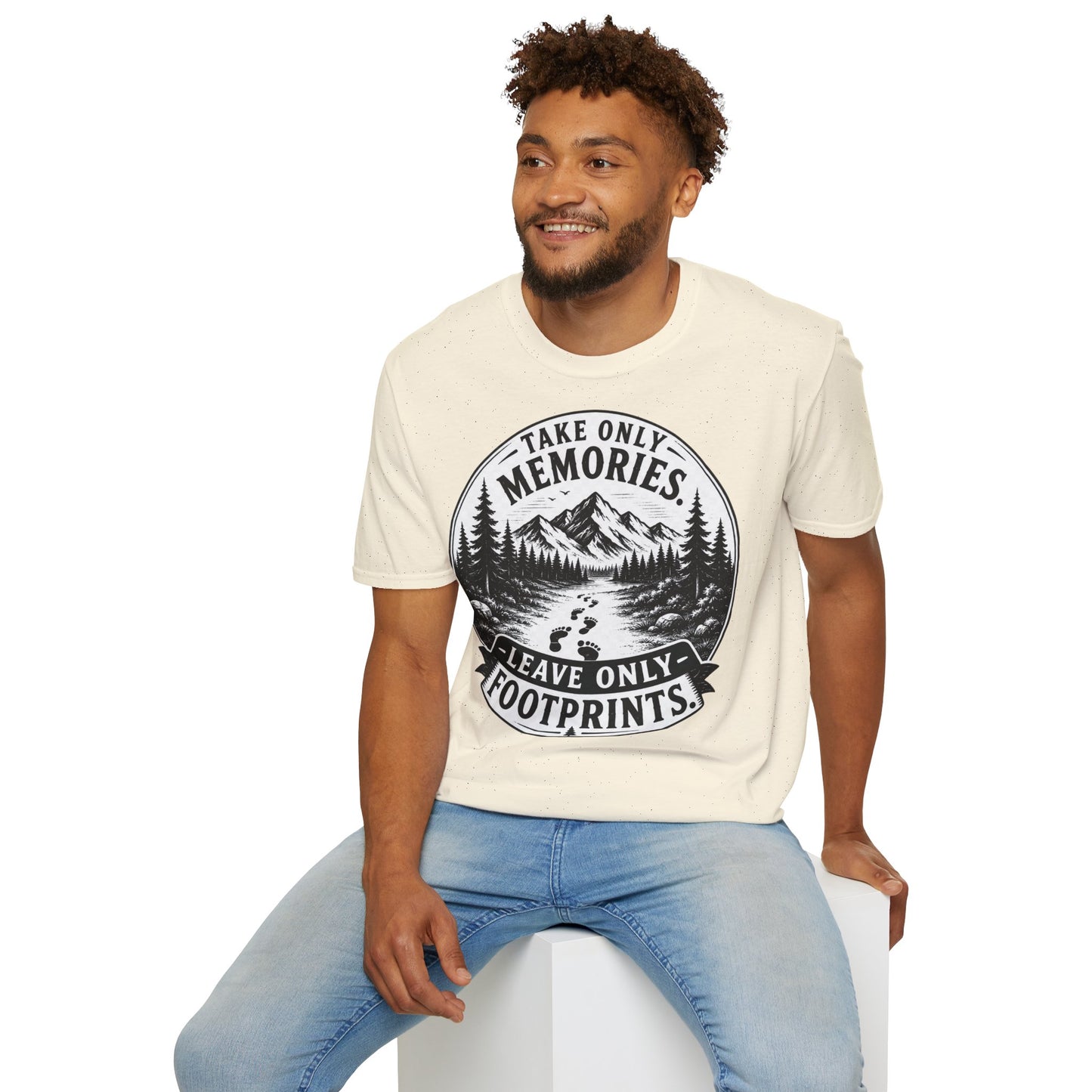 T-Shirt — Take Only Memories, Leave Only Footprints Mountain Hiking Tee