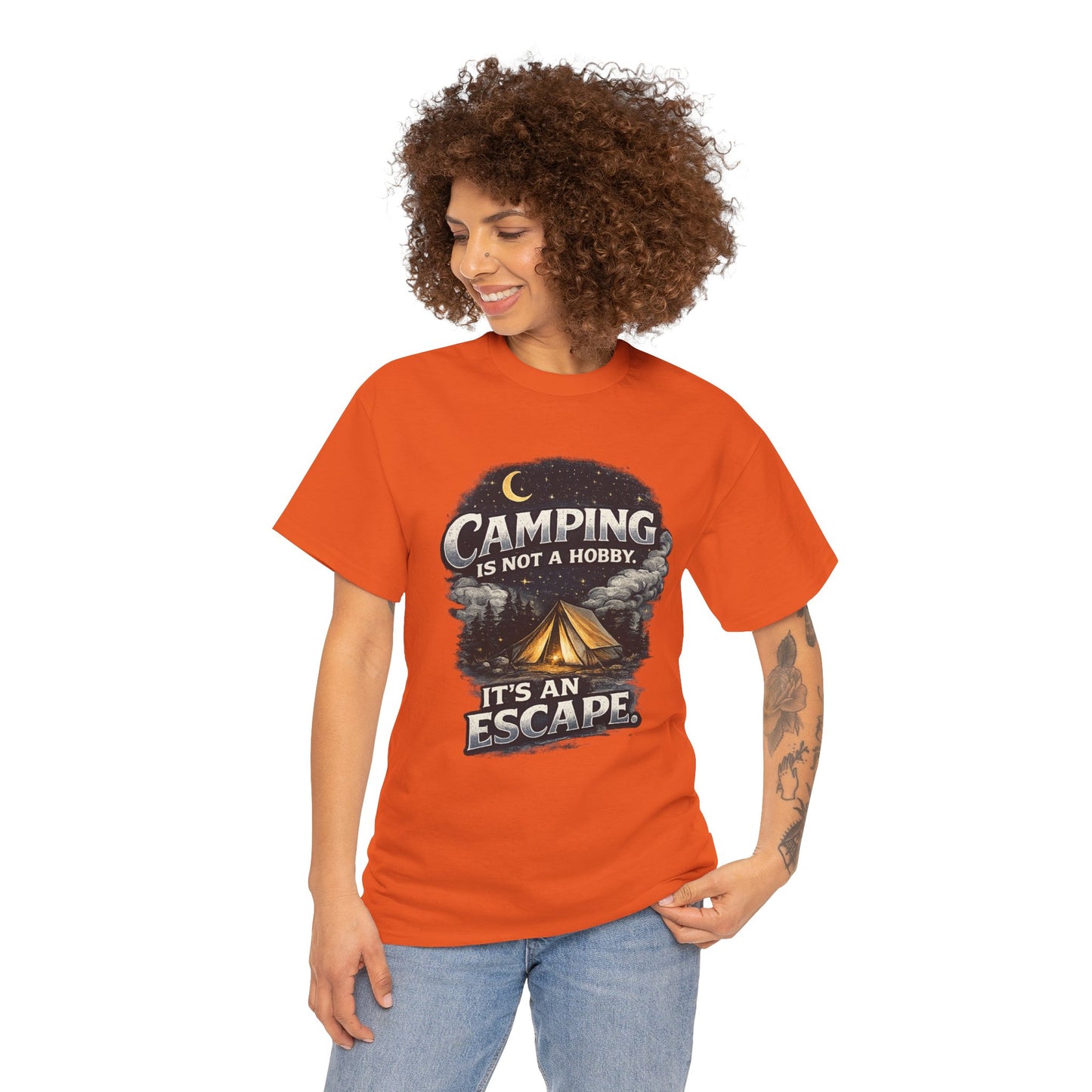 Camping Is Not A Hobby Tee – Outdoor Adventure Tent Escape T-Shirt
