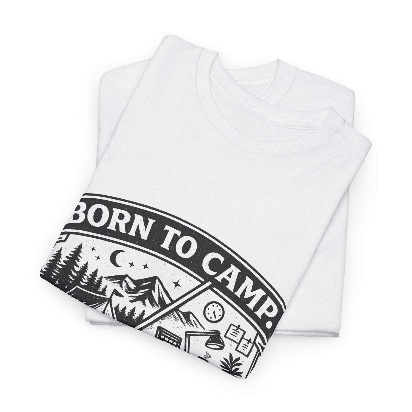 Born to Camp Badge T-Shirt — Camping Graphic Tee