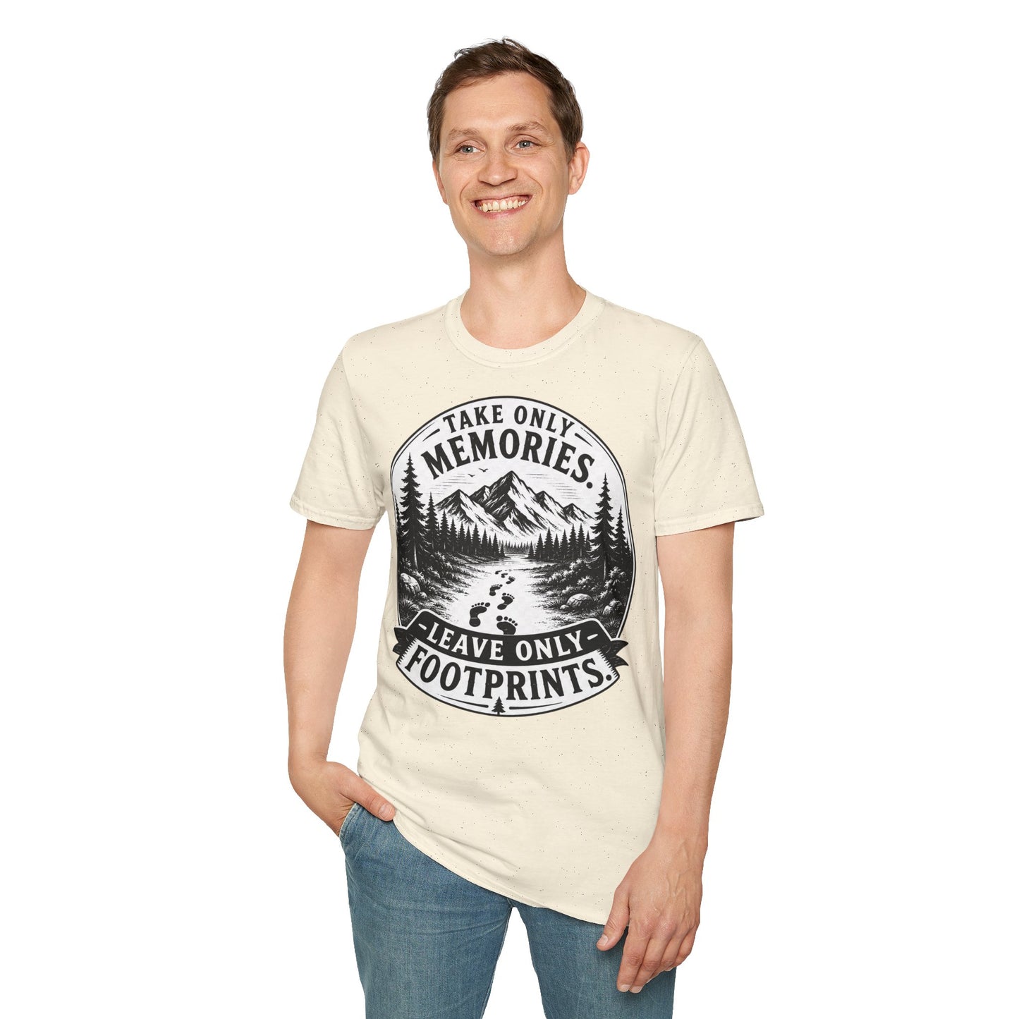 T-Shirt — Take Only Memories, Leave Only Footprints Mountain Hiking Tee