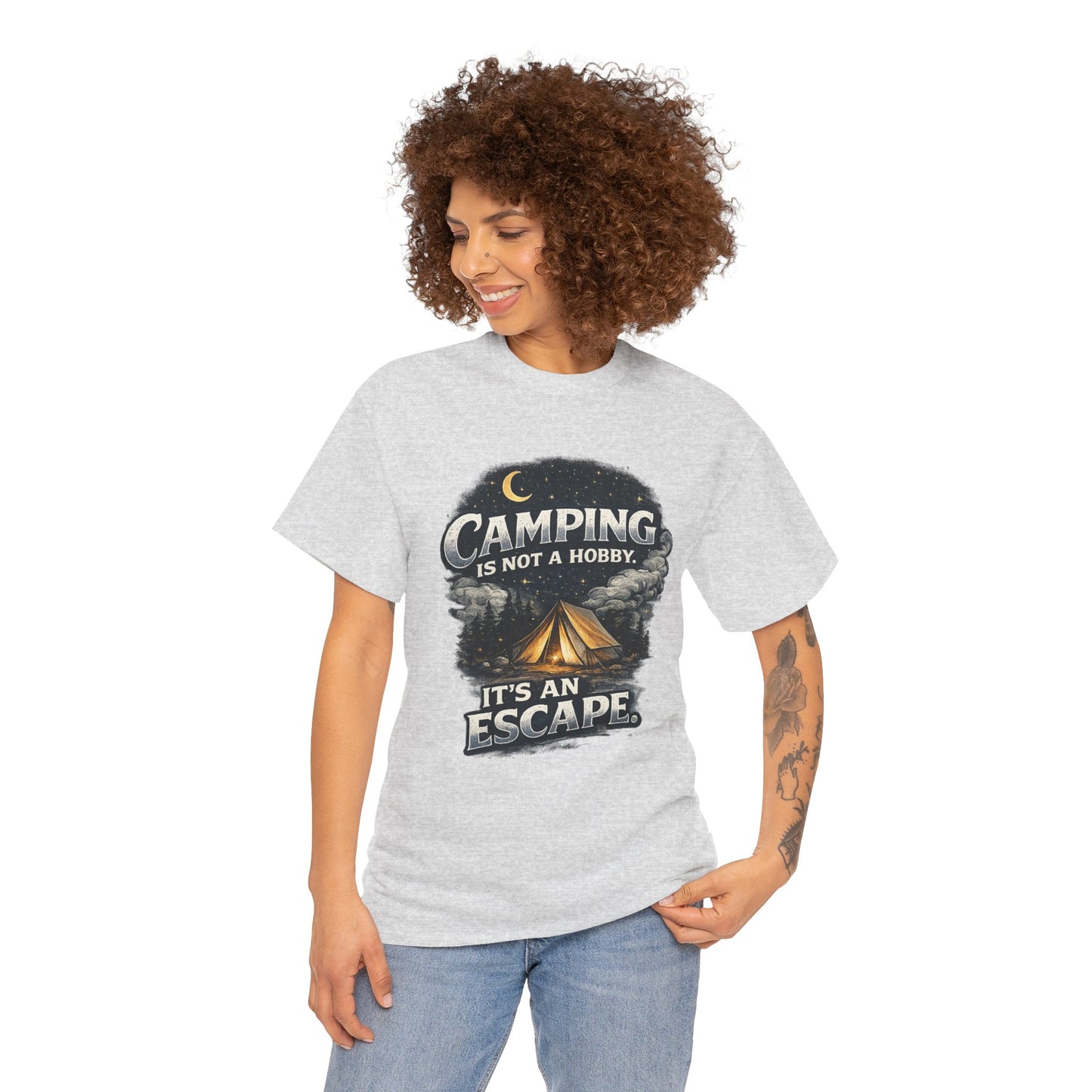 Camping Is Not A Hobby Tee – Outdoor Adventure Tent Escape T-Shirt