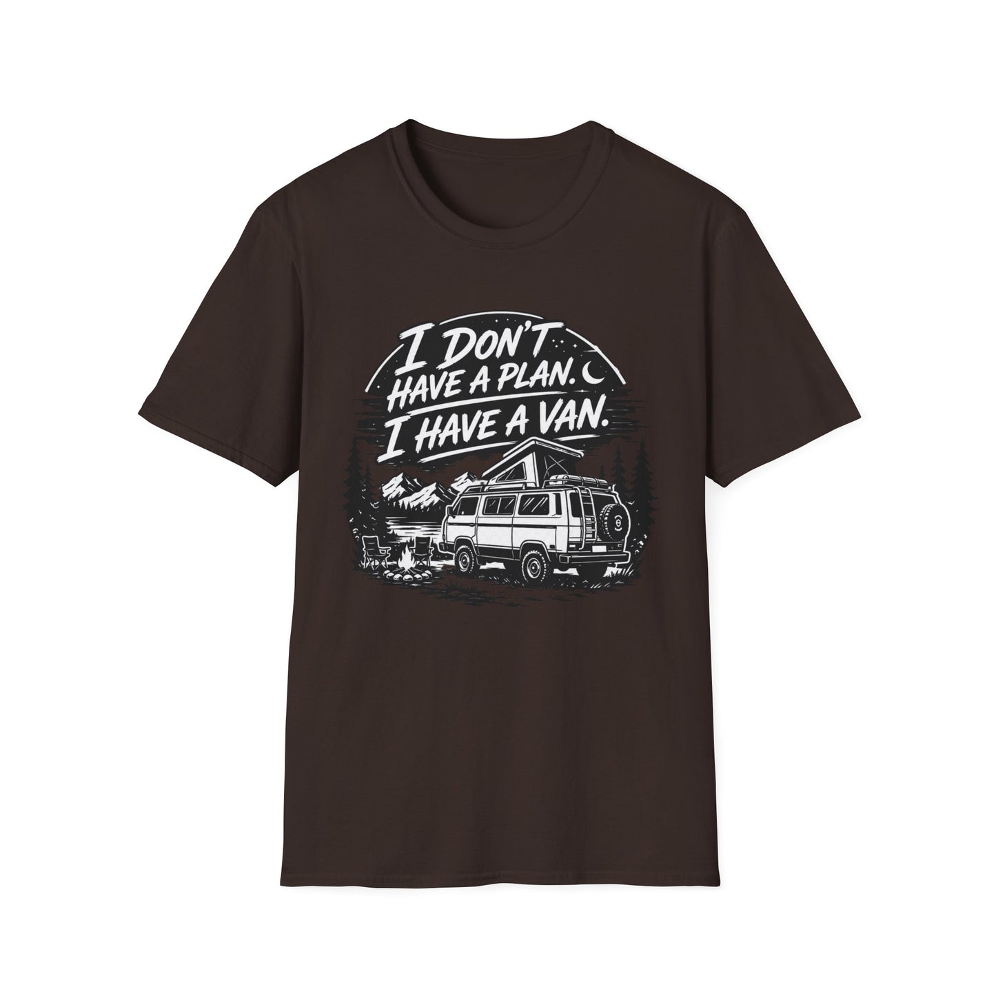 Van Life T-Shirt - "I Don't Have a Plan, I Have a Van" Adventure Tee