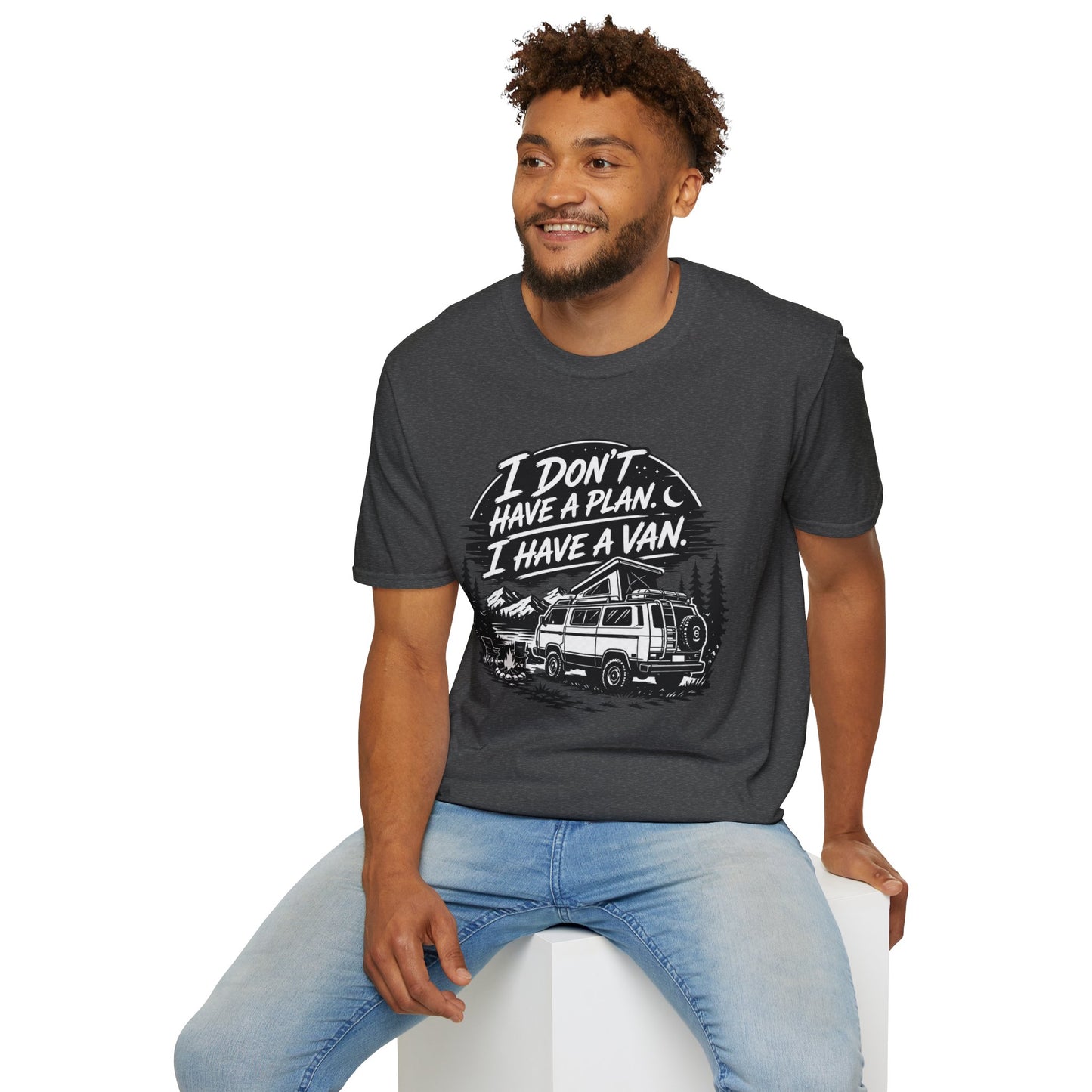 Van Life T-Shirt - "I Don't Have a Plan, I Have a Van" Adventure Tee