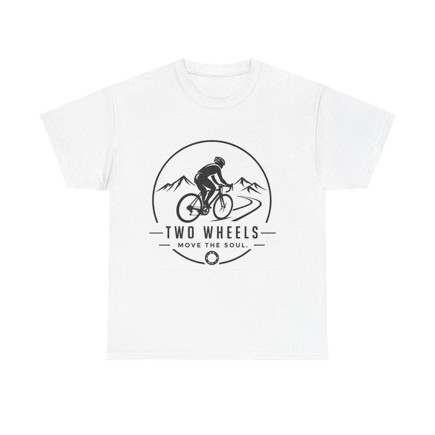 Two Wheels Move The Soul" — Cycling Motivation T-Shirt | Gift for Cyclists