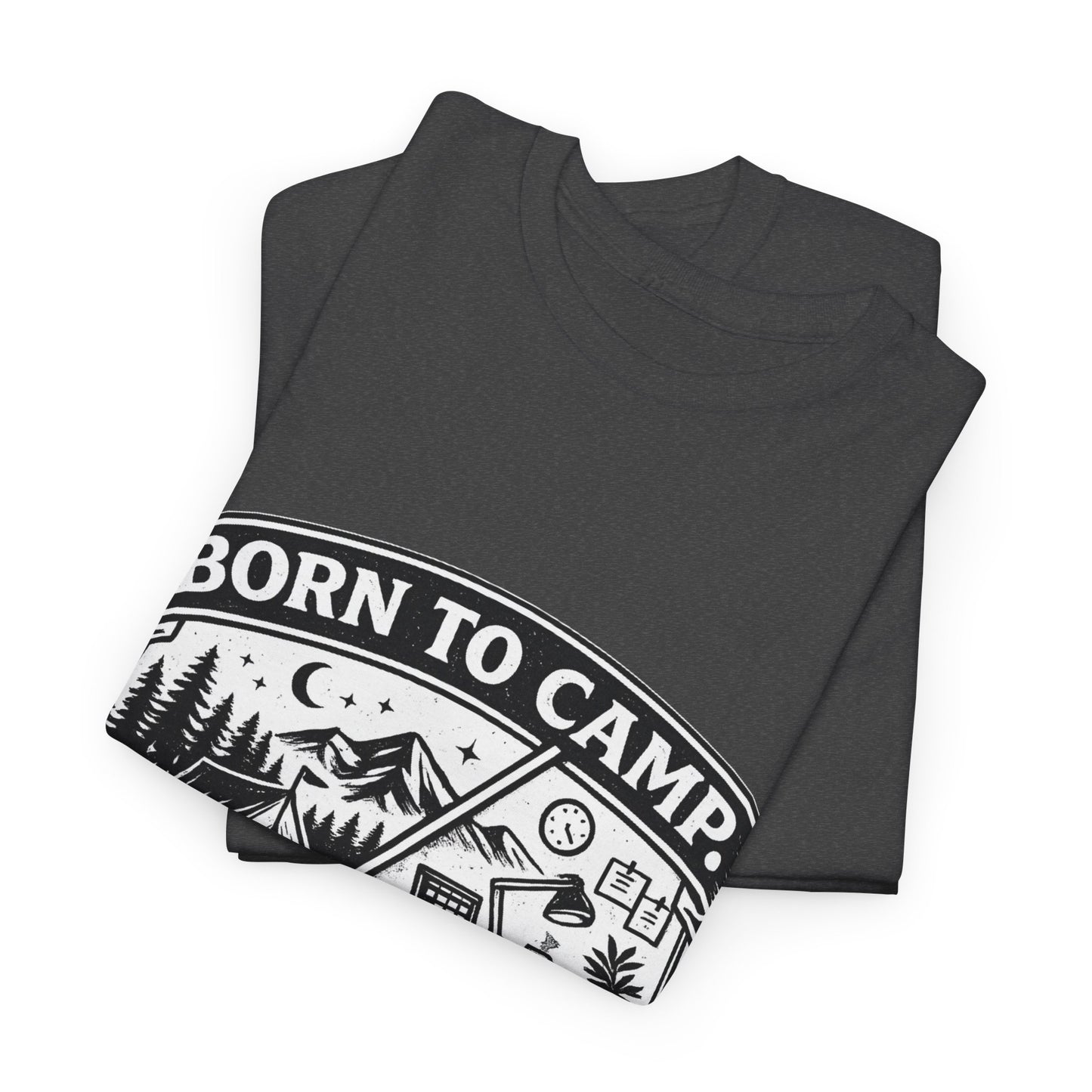 Born to Camp Badge T-Shirt — Camping Graphic Tee