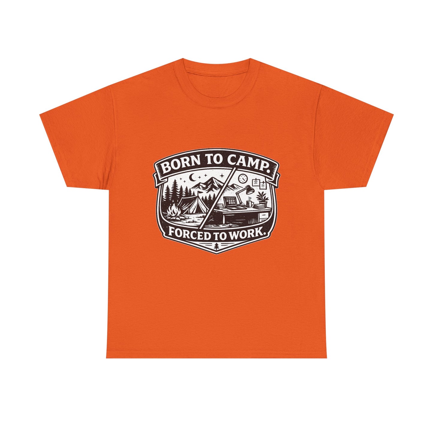 Born to Camp Badge T-Shirt — Camping Graphic Tee