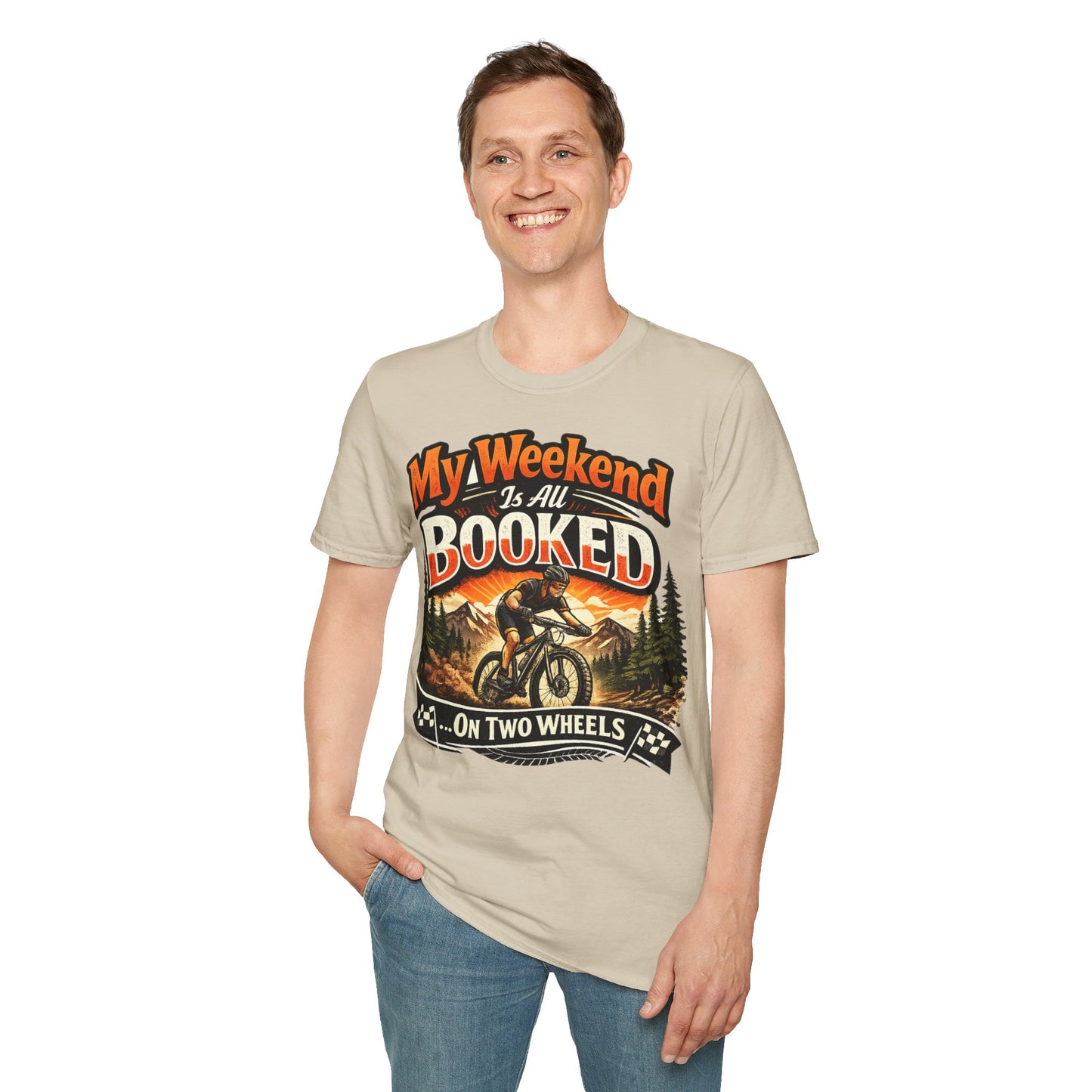 My Weekend Is Booked On Two Wheels - Funny Cycling T-Shirt | Bike Lover Gift