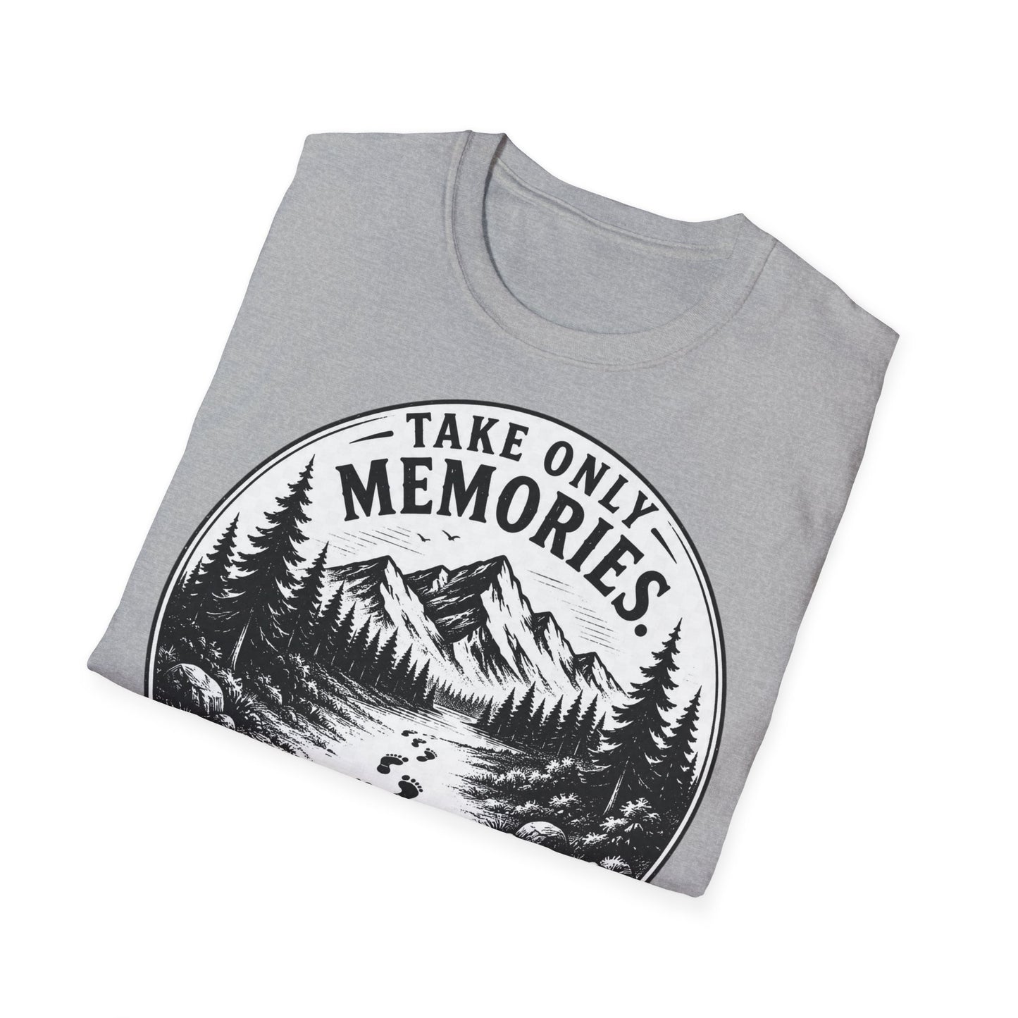 T-Shirt — Take Only Memories, Leave Only Footprints Mountain Hiking Tee