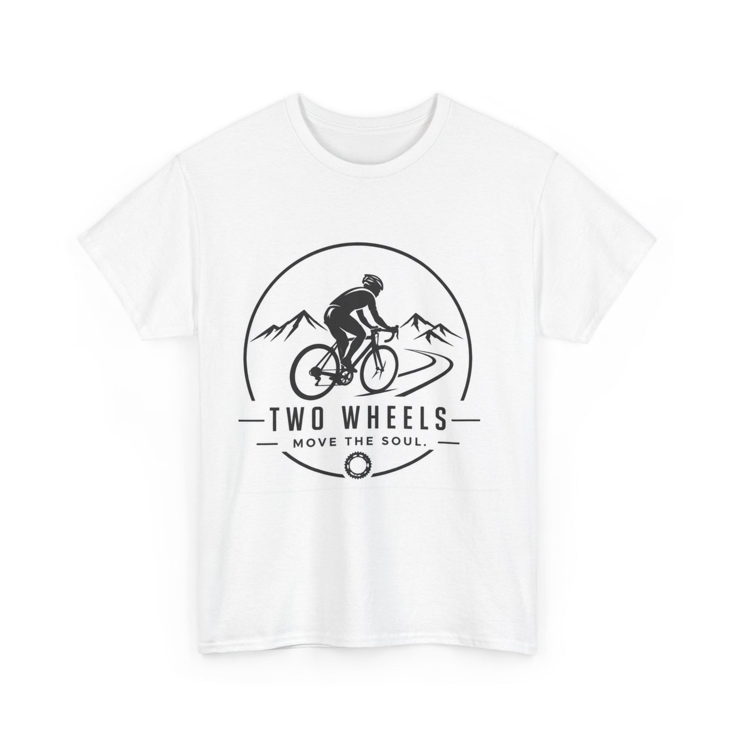 Two Wheels Move The Soul" — Cycling Motivation T-Shirt | Gift for Cyclists