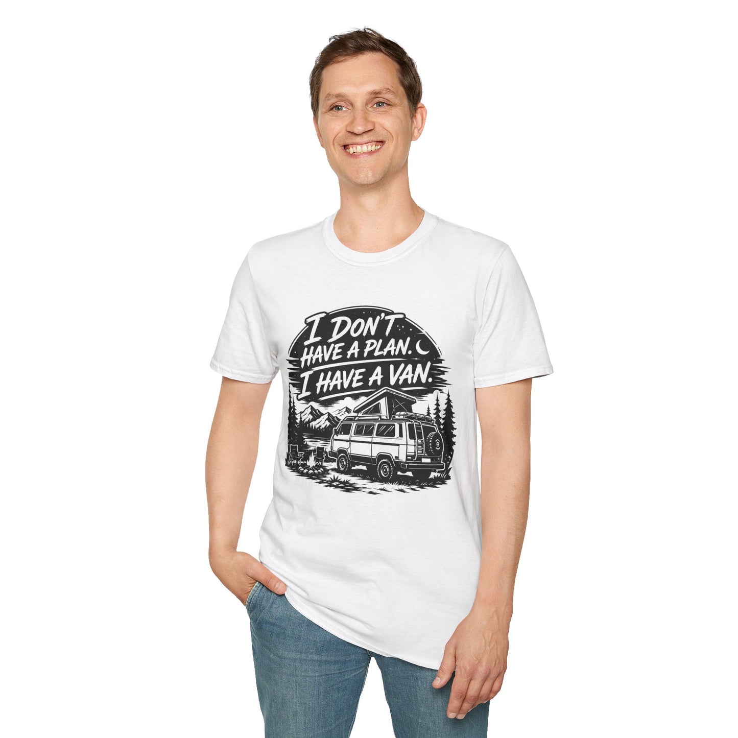 Van Life T-Shirt - "I Don't Have a Plan, I Have a Van" Adventure Tee