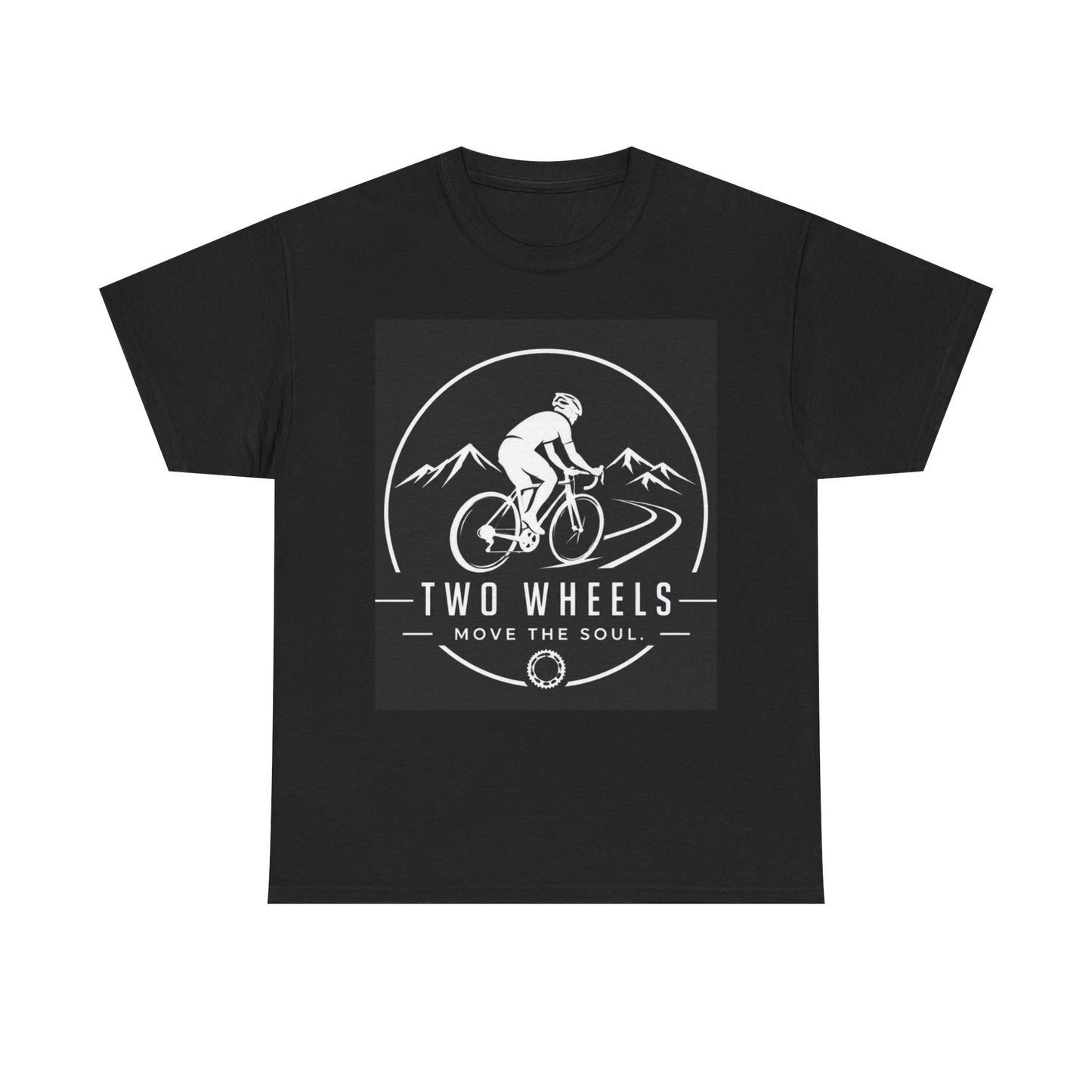 Two Wheels Move The Soul" — Cycling Motivation T-Shirt | Gift for Cyclists