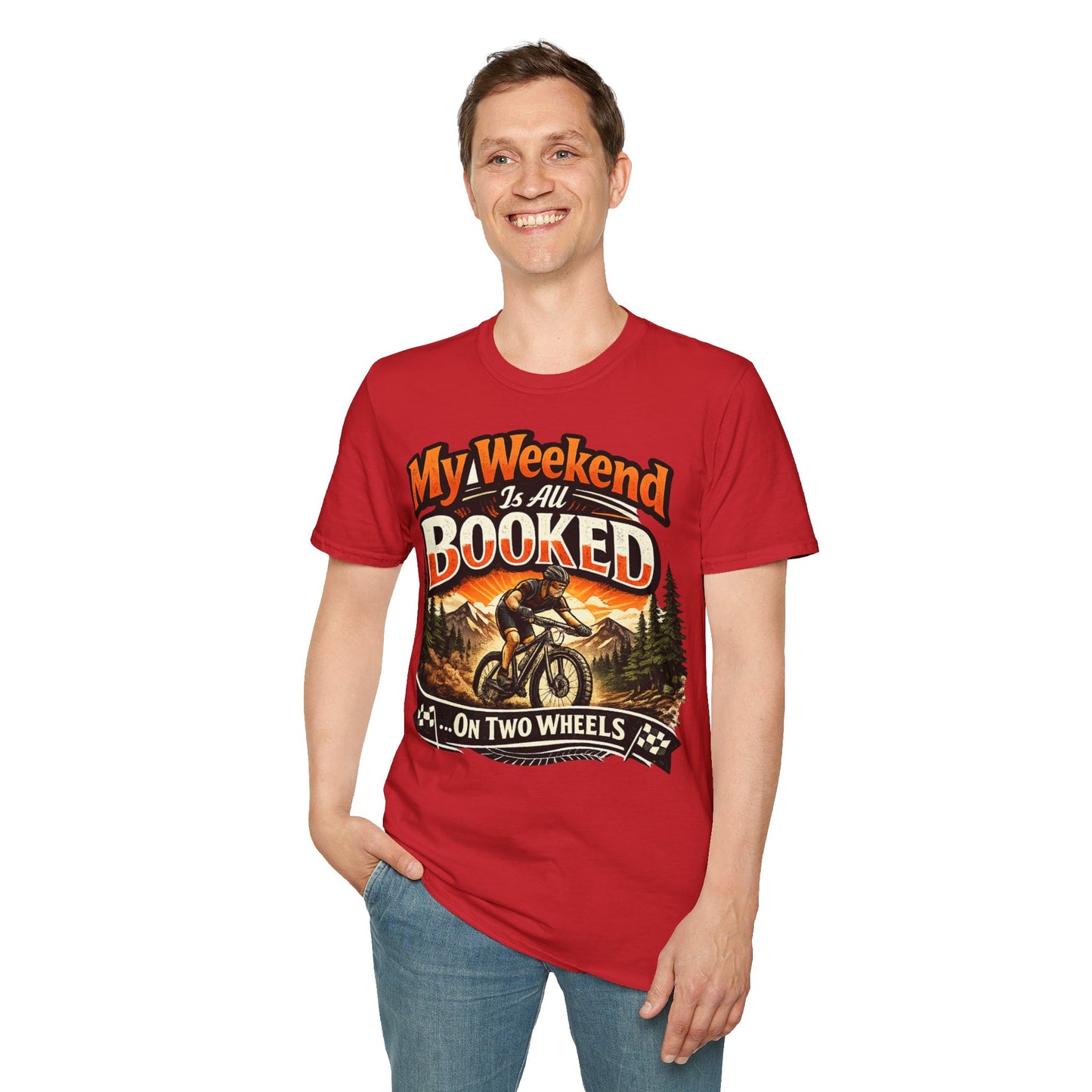 My Weekend Is Booked On Two Wheels - Funny Cycling T-Shirt | Bike Lover Gift
